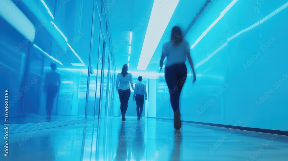Group of Business people walking in the office corridor,People in business center walking at hall,motion go around at coworking space,Wide image,Concept of office life,co working space. Group of Business people walking in the office corridor,People in business center walking at hall,motion go around at coworking space,Wide image,Concept of office life,co working space.