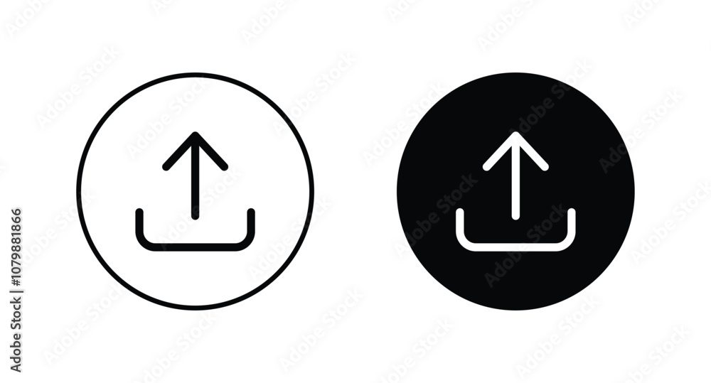 upload icon symbol vector upload icon symbol vector