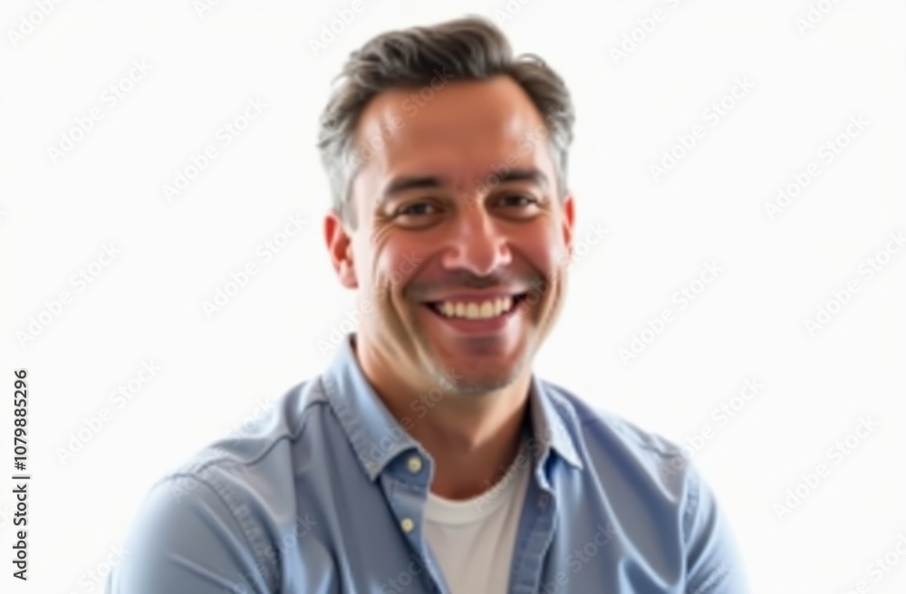 Portrait of a smiling man with grey hair and casual outfit Portrait of a smiling man with grey hair and casual outfit