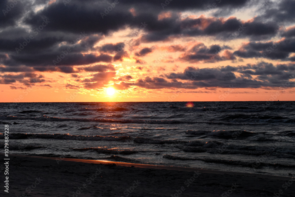 Sunrise over Baltic Sea, Poland Sunrise over Baltic Sea, Poland
