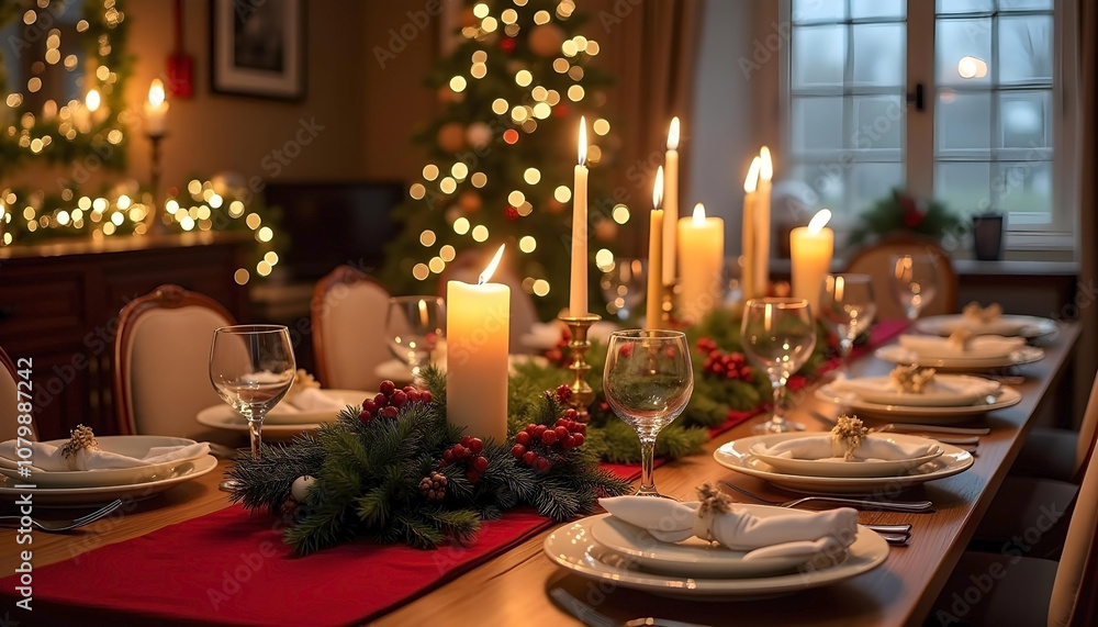 christmas dinner table setting christmas dinner table setting