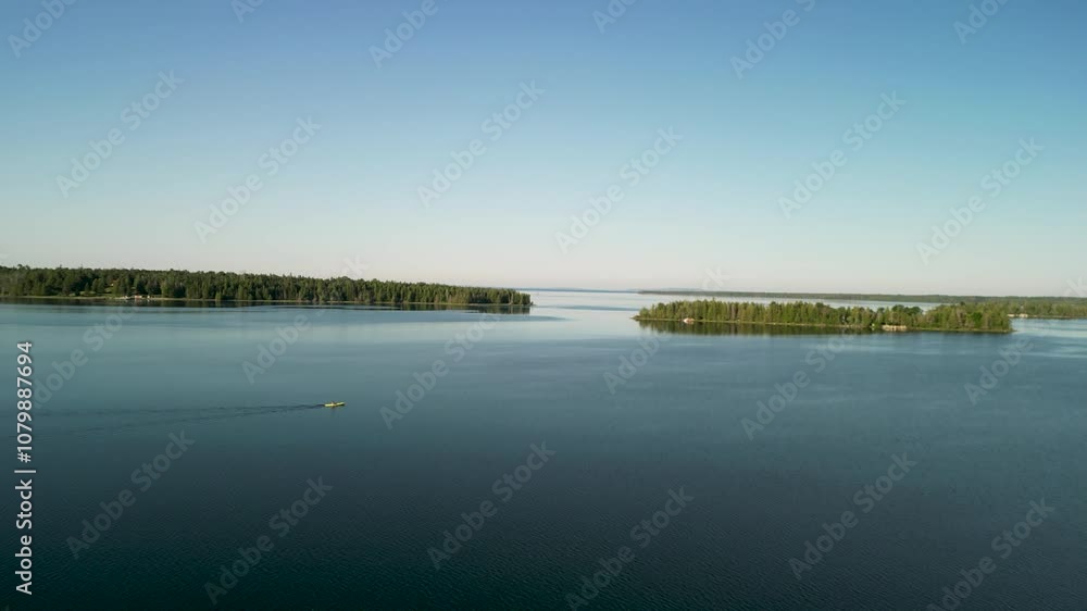 Les Cheneaux Islands view from the air, Hessel, Michigan Les Cheneaux Islands view from the air, Hessel, Michigan