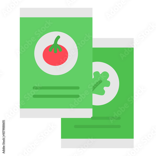 Illustration of Seeds Flat Icon