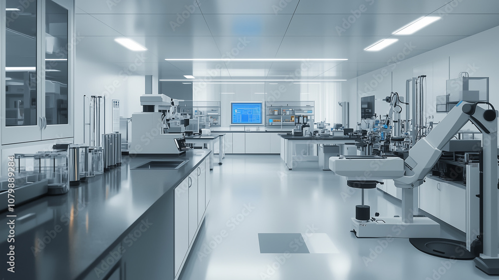microscope in laboratory microscope in laboratory