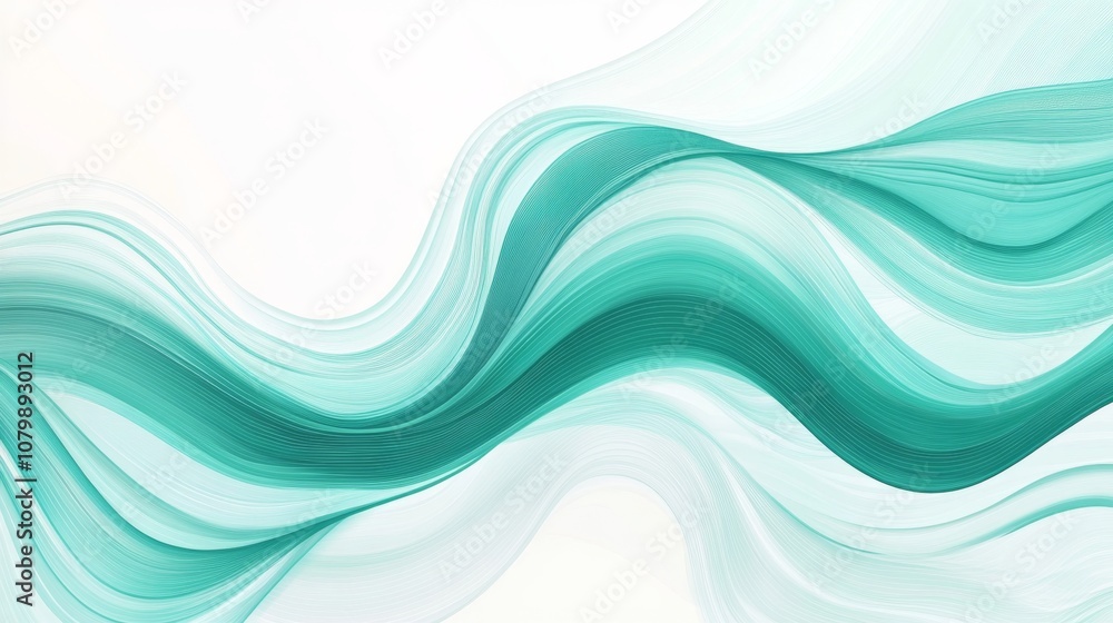 Creative Blue Concept with Flowing Lines for Digital Design Templates