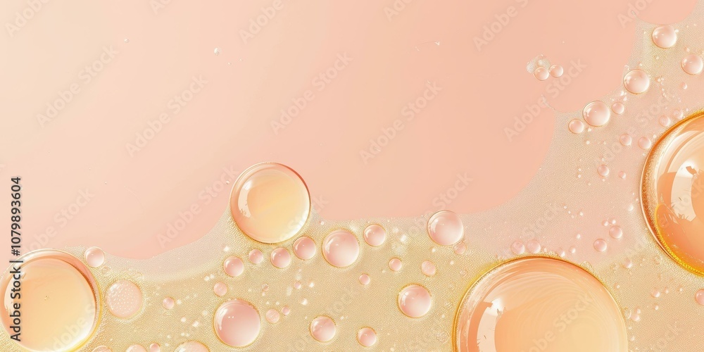 Abstract Oil Drops on Pink Background - Liquid Art Abstract Oil Drops on Pink Background - Liquid Art