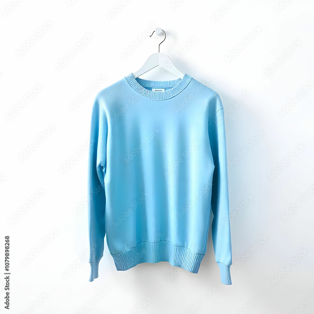 Blue sweater isolated over white background Blue sweater isolated over white background