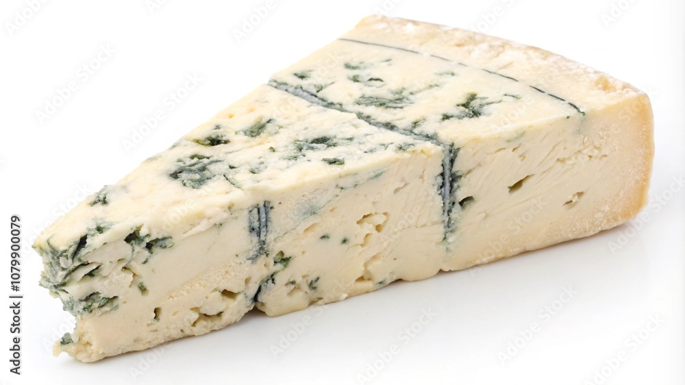 Blue cheese on white background. Macro. Clipping path. Types of cheese Blue cheese on white background. Macro. Clipping path. Types of cheese