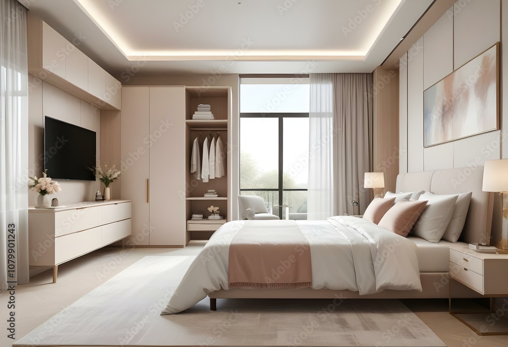 Fototapeta premium Bedroom Interior