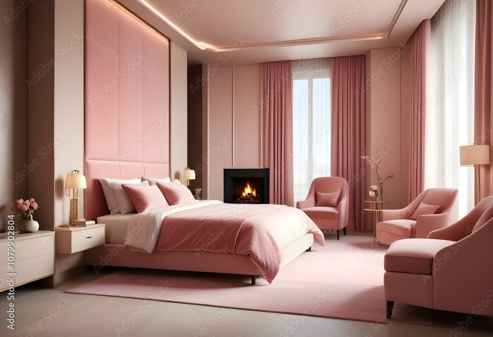 Fototapeta premium interior of a bedroom