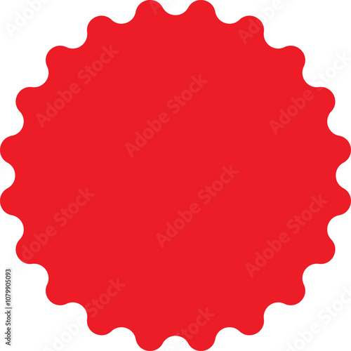 Red shopping labels collection. Sale or discount sticker. Starburst red sticker set. Special offer price tag. Supermarket promotional badge. Promo stickers with star edges. Vector.