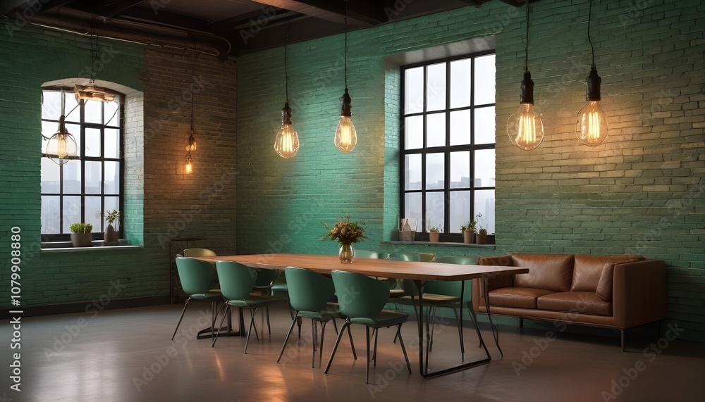 Photo modern style interior room 3d illustration Photo modern style interior room 3d illustration