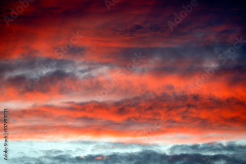 Canvas Print clouds at sunset, nacka,sverige,sweden,stockholm,mats,autumn