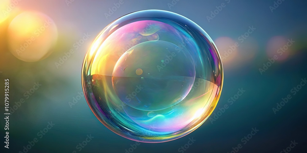 Soft soap bubble with realistic rendering, bubble, soap, soft,floating, delicate, colorful, sphere, iridescent, rainbow, shimmering Soft soap bubble with realistic rendering, bubble, soap, soft,floating, delicate, colorful, sphere, iridescent, rainbow, shimmering