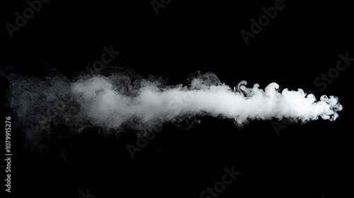 white smoke black backround