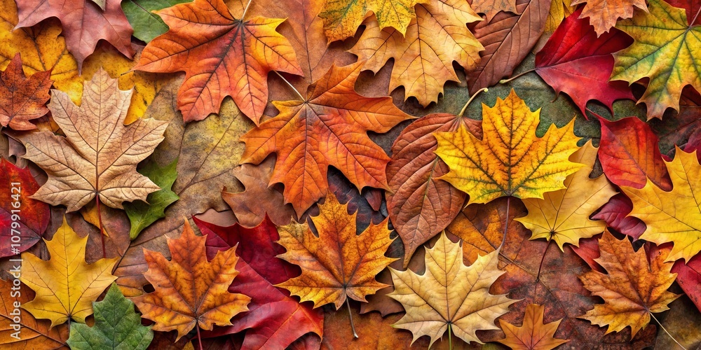 A vibrant autumnal tapestry of fallen leaves showcasing nature's palette of reds, oranges, yellows, and browns. A vibrant autumnal tapestry of fallen leaves showcasing nature's palette of reds, oranges, yellows, and browns.