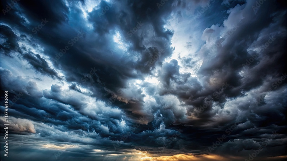 Dark sky with heavy clouds and faint light, overcast, atmospheric, moody, ominous, gloomy, stormy, dramatic, weather, nature, sky Dark sky with heavy clouds and faint light, overcast, atmospheric, moody, ominous, gloomy, stormy, dramatic, weather, nature, sky