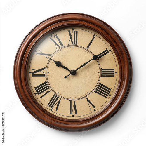 Wallpaper Mural Classic wall clock with a clean design. isolated on transparent background Torontodigital.ca