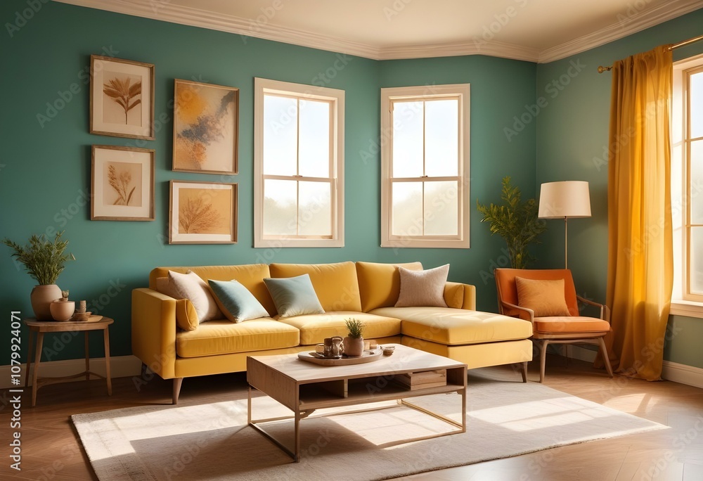 Fototapeta premium living room interior 