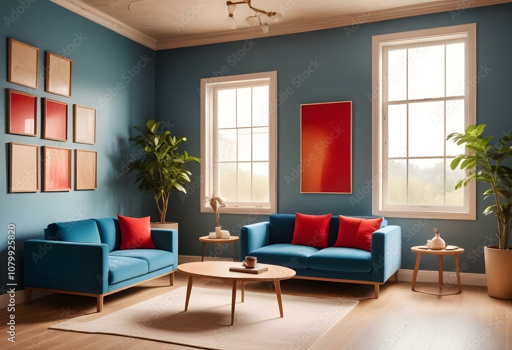 Fototapeta premium living room interior