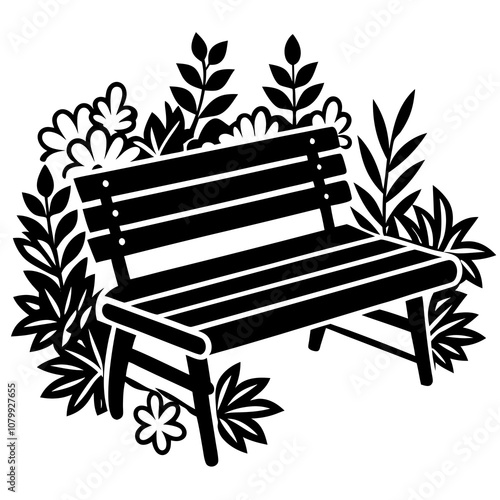 bench in garden