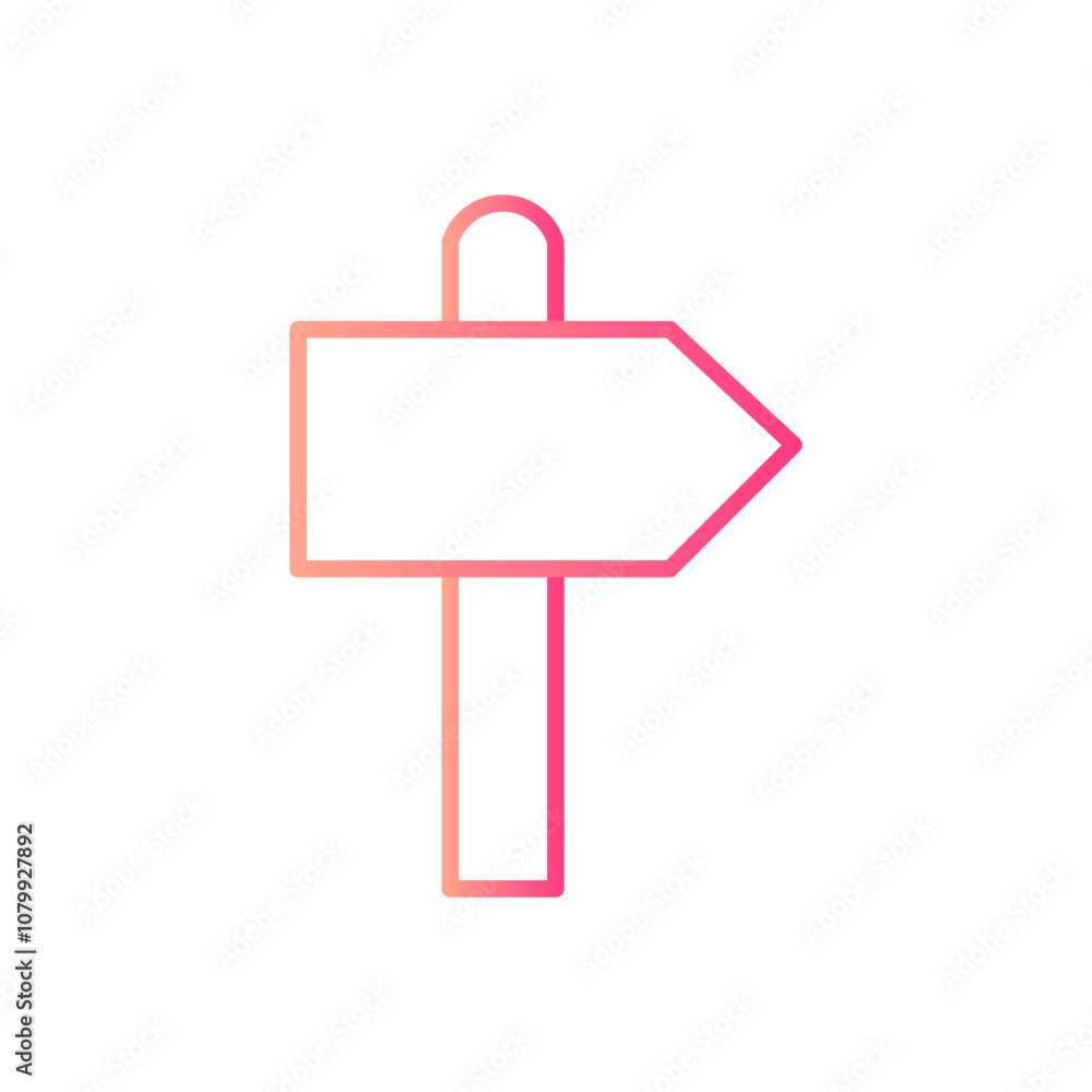 sign gradient icon sign gradient icon