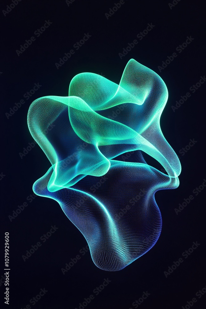 Abstract digital illustration of flowing waves in vibrant neon colors representing dynamic energy and motion against a dark backdrop, ideal for futuristic themes and modern designs. Abstract digital illustration of flowing waves in vibrant neon colors representing dynamic energy and motion against a dark backdrop, ideal for futuristic themes and modern designs.