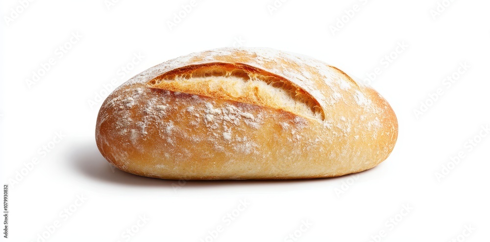 Artisan fluffy ciabatta bread dusted with flour, showcasing its rustic charm and perfect texture for any meal. Artisan fluffy ciabatta bread dusted with flour, showcasing its rustic charm and perfect texture for any meal.