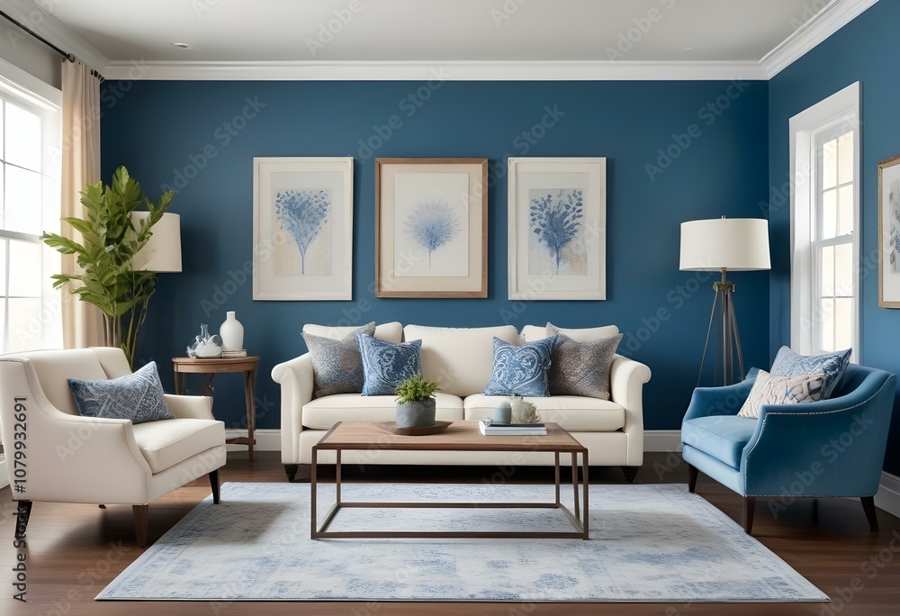 Fototapeta premium modern living room with sofa