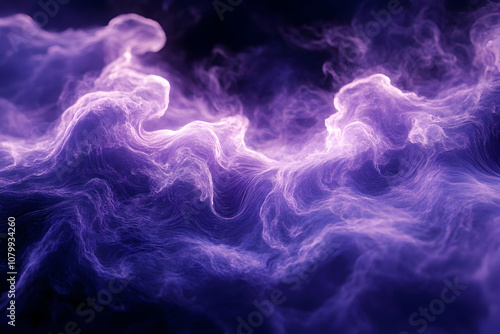 Abstract Background - Purple Smoke Whirls and Swirls