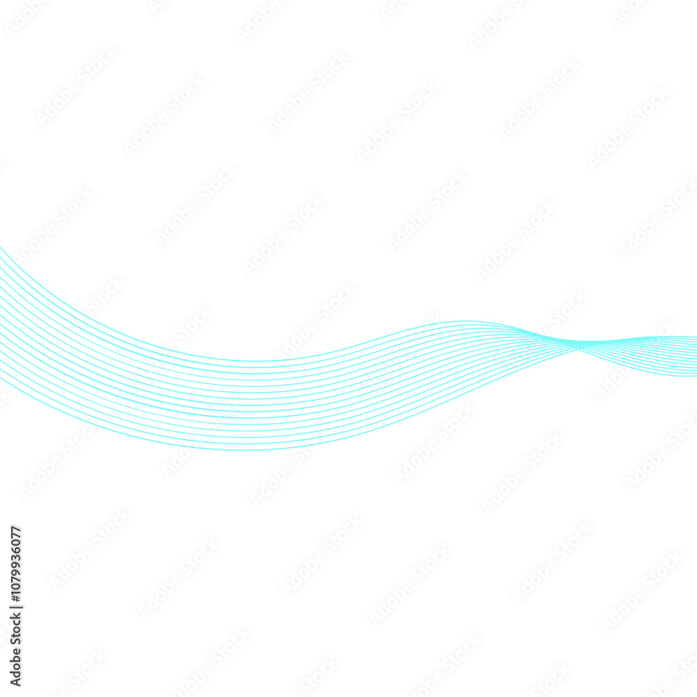 Fototapeta premium Abstract Blend Wave Line