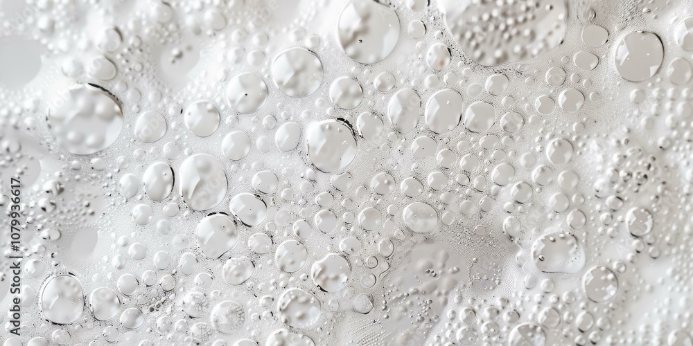 Abstract Water Droplets Macro Photography - Circular Shapes and Textures Abstract Water Droplets Macro Photography - Circular Shapes and Textures