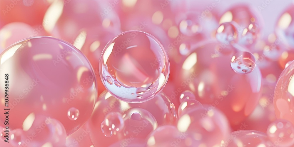 Pink Bubbles: Abstract Macro Photography of Spheres Pink Bubbles: Abstract Macro Photography of Spheres
