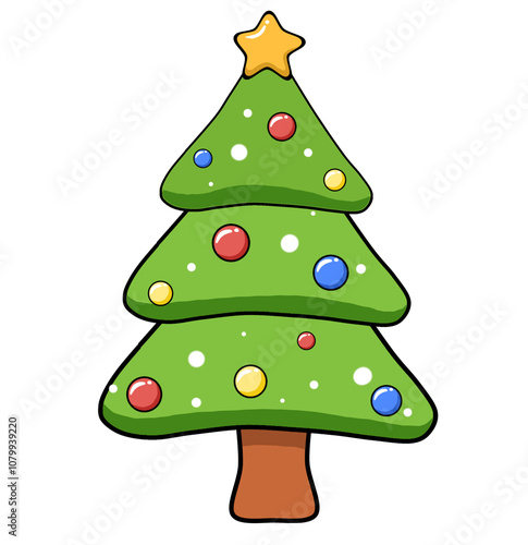christmas tree illustration
