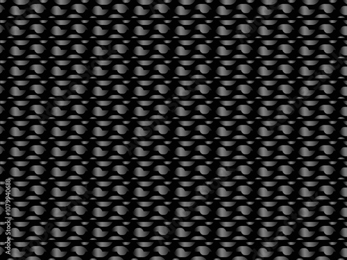 Black metal 3d texture steel background. Interesting sheet metal.