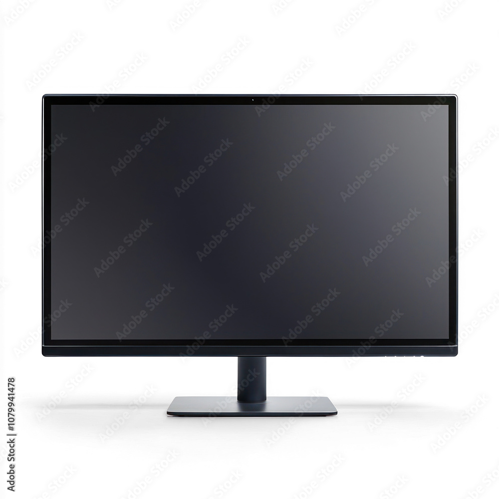Flat-screen monitor with a high-resolution display. isolated on transparent background Flat-screen monitor with a high-resolution display. isolated on transparent background