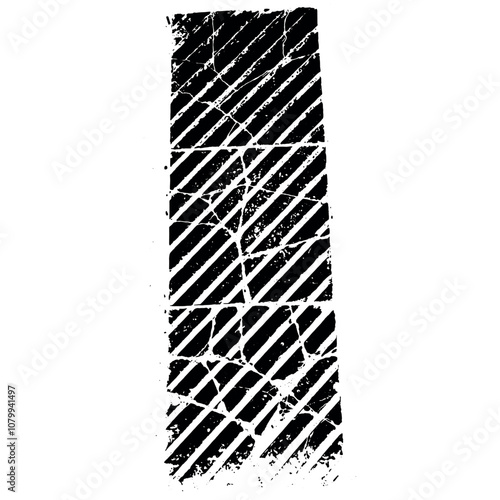 Tactile paving - black graphics vector - warning block, directional block, perspective view, yellow braille block - Safety markings on the road - tactile walking surface indicators - urban signs