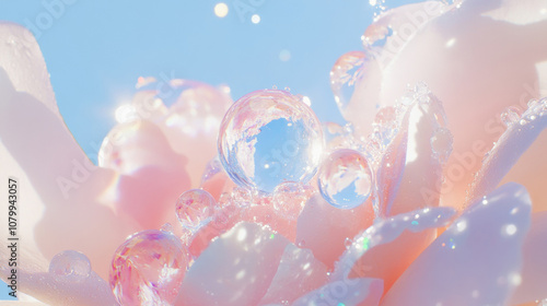 Close up rose beautiful glossy petals with dewdrop dreamy fashion pink red romantic background. floral bloom blossom flora wild plants refreshing cosmetic spa salon wallpaper