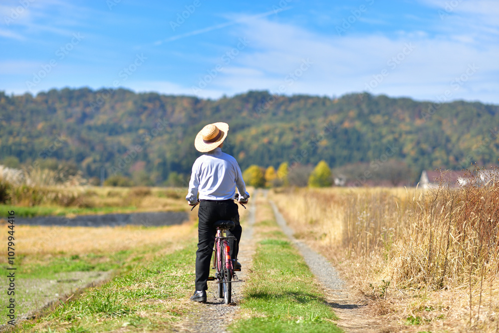 山里の田舎道 山里の田舎道