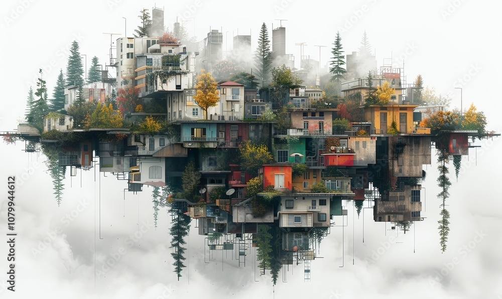 A vibrant urban landscape illustrates the future of cities, showcasing smart buildings integrated with AI, interconnected grids, and abundant green technology that promote sustainability A vibrant urban landscape illustrates the future of cities, showcasing smart buildings integrated with AI, interconnected grids, and abundant green technology that promote sustainability