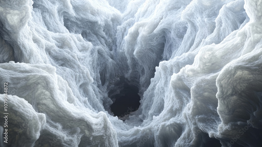 Obraz premium A dense white smoke cloud with soft gradients, isolated beautifully on a black background