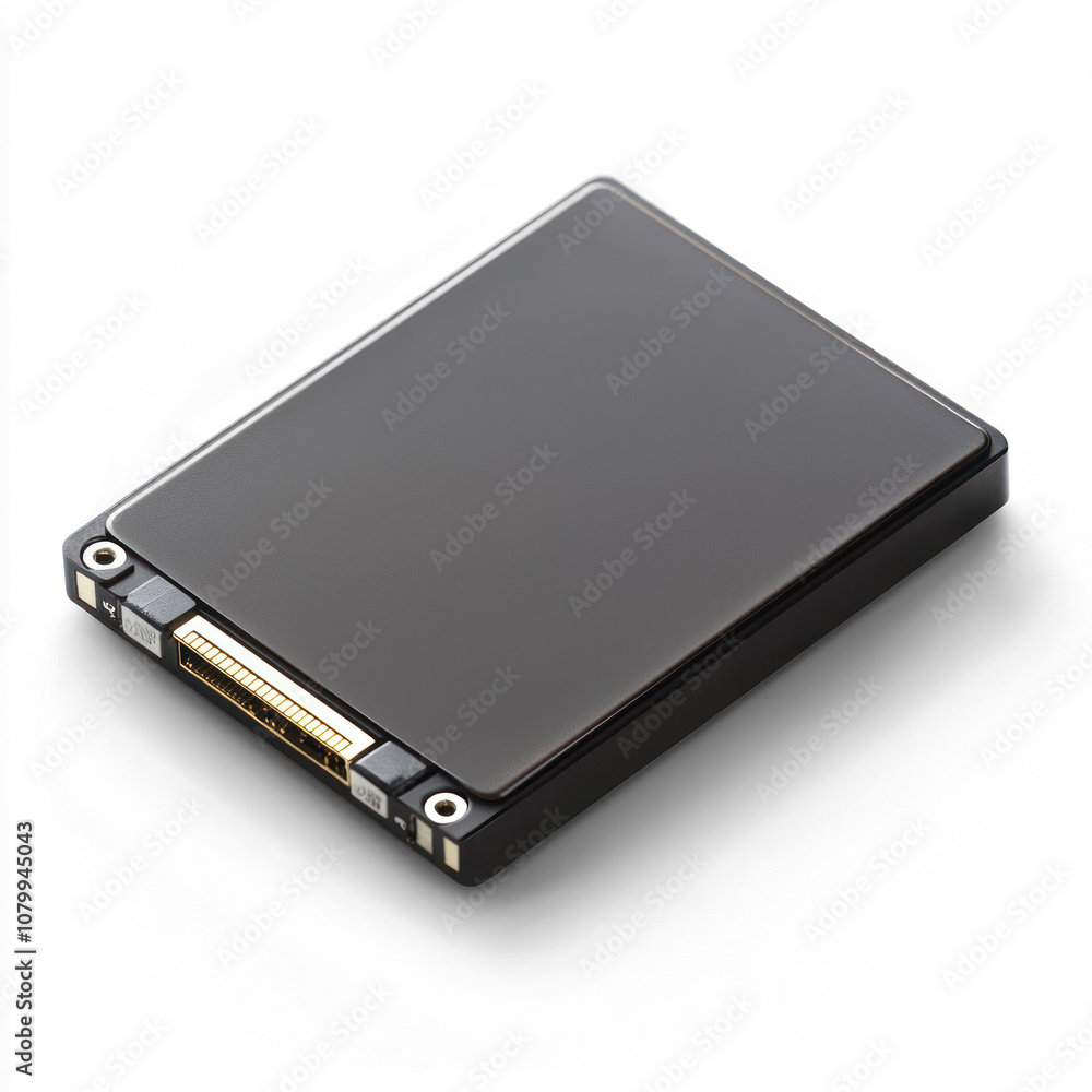 Solid-state drive with a sleek, compact design. isolated on transparent background Solid-state drive with a sleek, compact design. isolated on transparent background
