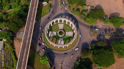 Aerial View of Turning Circle nearby Metro photo