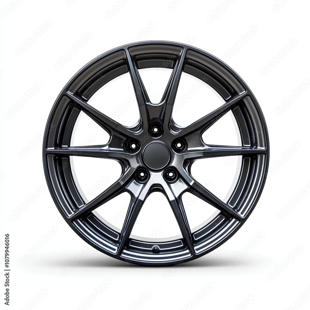 Obraz premium car wheel isolated on white