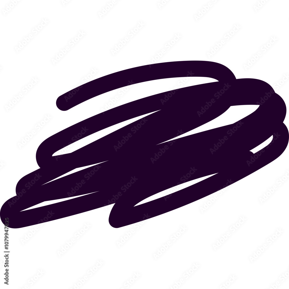 Obraz premium Abstract Line Scribble