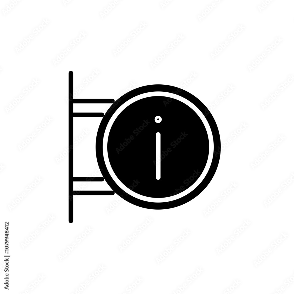 information point glyph icon information point glyph icon