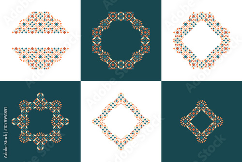 Islamic Ornamental Design Bundling Set for Wedding