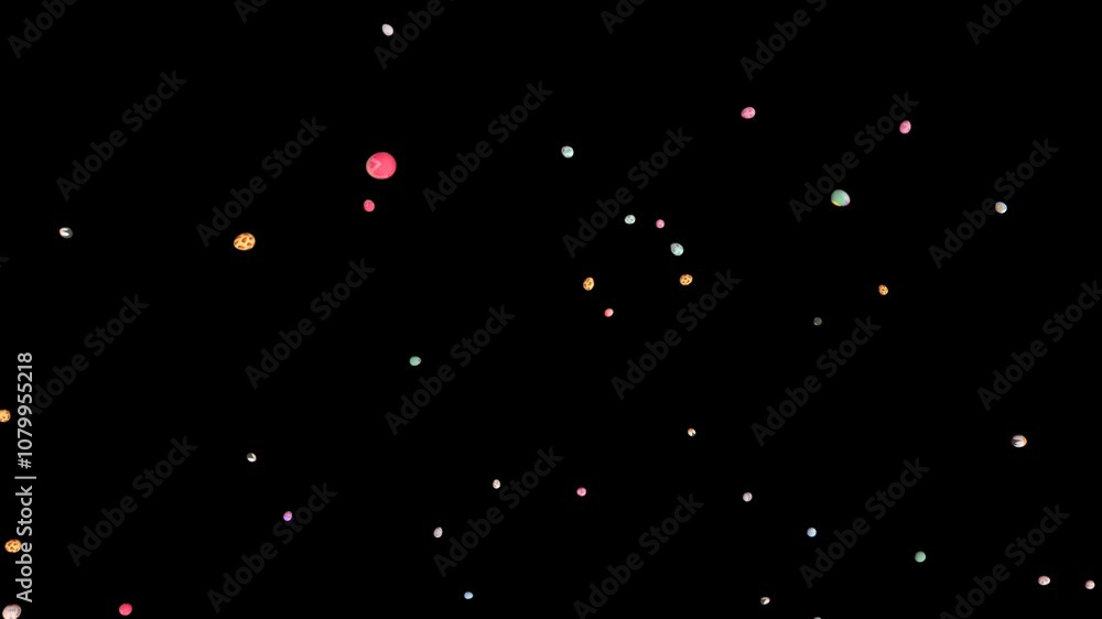 Easter Egg Burst on Alpha Channel. 3D rendering. This work is burst of eater egg place on footage or background.
Easter Egg Burst on Alpha Channel. 3D rendering. This work is burst of eater egg place on footage or background.