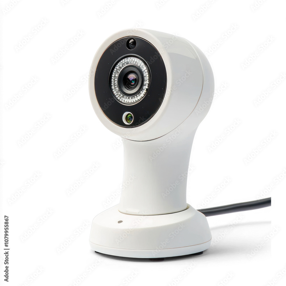 Fototapeta premium USB webcam with a clean, compact look. isolated on transparent background