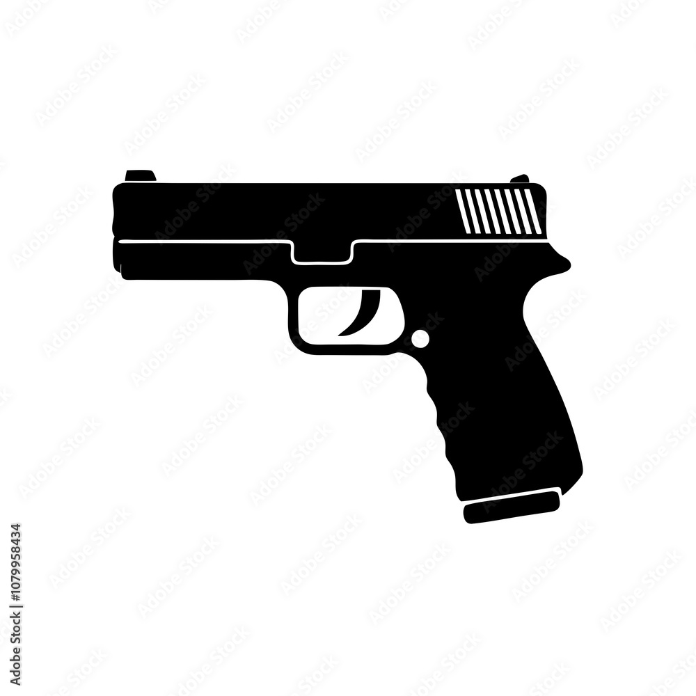 glock 17 pistol on white glock 17 pistol on white